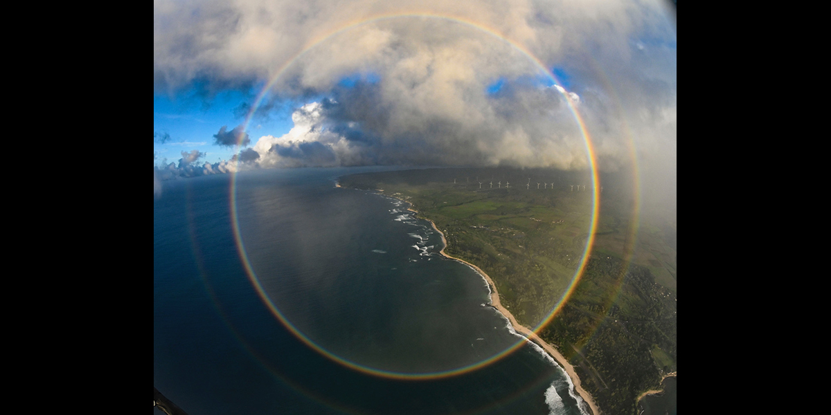 Circle rainbow at O'ahu North Shore